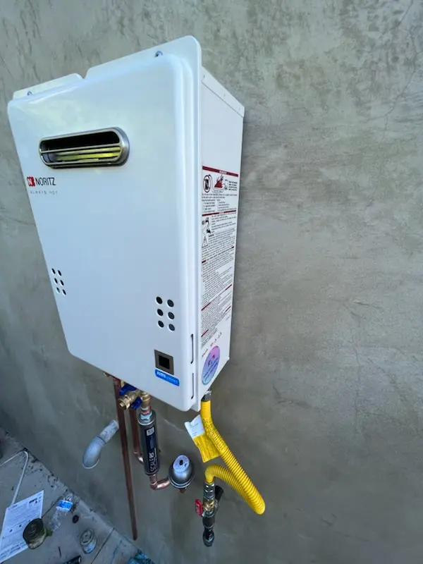Tankless water heater installation for Rancho Mission Viejo homes