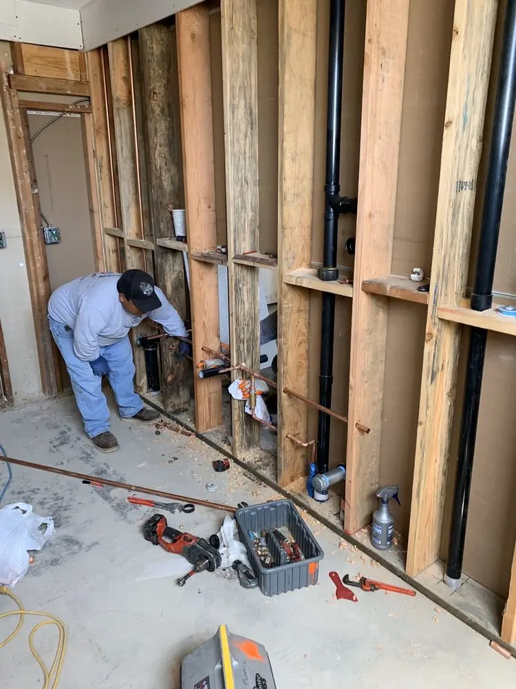 Commercial rough-in plumbing for Water Heater Replacement in Rancho Mission Viejo